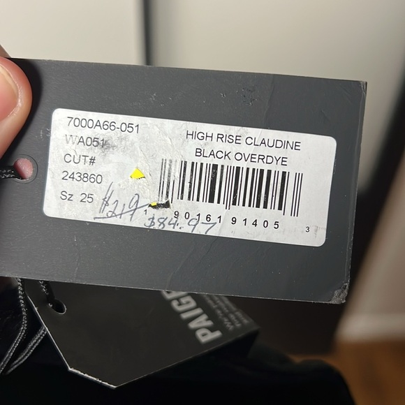 NWT Paige Claudine Flared Velvet Pants Size 25 - Picture 9 of 12